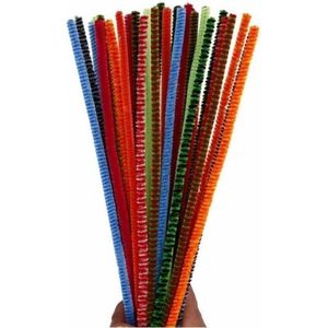 Chenilledraad diverse kleuren 30 cm 30x stuks