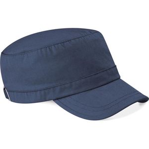 Katoenen leger/army pet/cap donkerblauw voor volwassenen - Cap