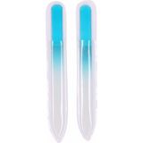 Nagelvijlen - Blauw - Glas - 2x in Beschermhoesje