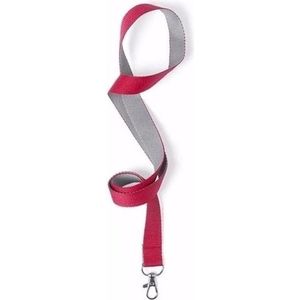 10 keycords rood/grijs 2 x 50 cm - lanyards