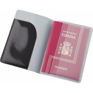 Paspoort houder zwart 13 cm - Reis documentenhouders paspoorthoezen