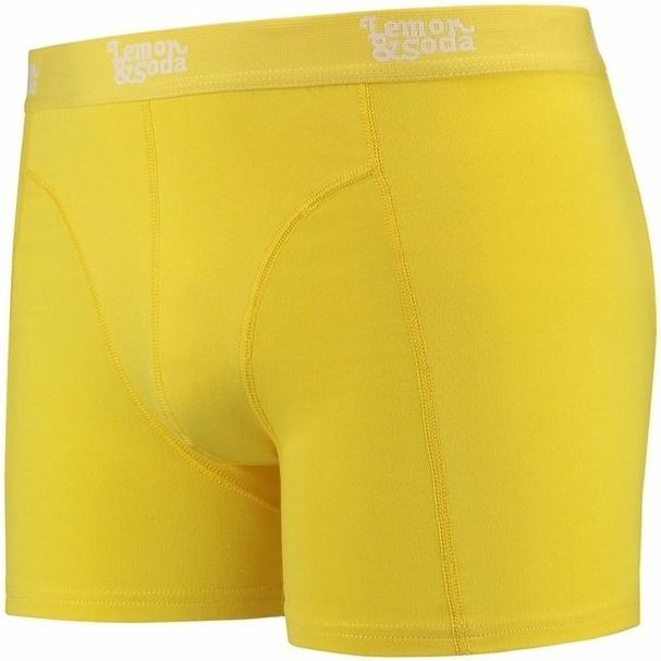 Lemon and Soda - Boxershort - Geel - Katoen - Elastische Heupband