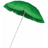 Rieten strand parasol groen