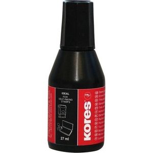 Stempelinkt voor stempelkussen zwart 27 ml