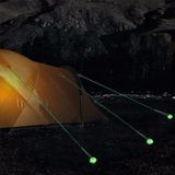 8x Glow in the dark tentharing beschermkapjes - Kamperen - Tent