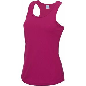 AWDis - Sport Singlet - Fuchsia Roze - Mouwloos - Polyester - Lucht Doorlatend - Snel Droog