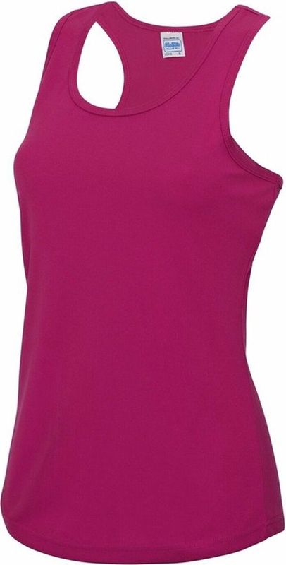 AWDis - Sport Singlet - Fuchsia Roze - Mouwloos - Polyester - Lucht Doorlatend - Snel Droog