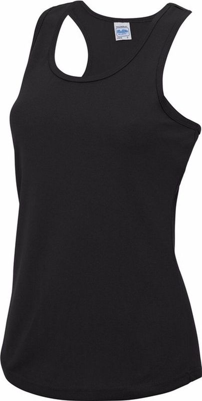 AWDis - Sport Singlet - Zwart - Mouwloos - Polyester - Luchtdoorlatend - Sneldrogend
