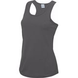 AWDis - Sport Singlet - Donkergrijs - Mouwloos Shirtje - Polyester - Luchtdoorlatend