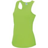 AWDis - Sport Singlet - Neon Groen - Mouwloos Shirtje - Polyester - Lucht Doorlatend - Snel Drogend