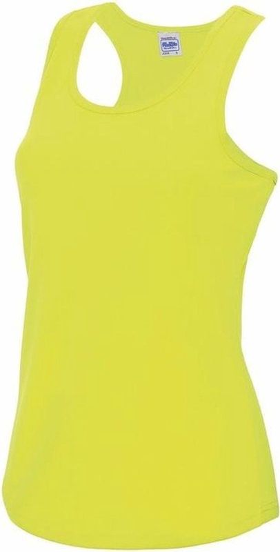 AWDis - Sport Singlet - Neon Geel - 100% Polyester - Ventilatie Gaatjes