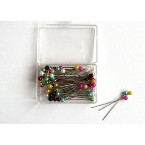 Kopspelden/naaispelden - 200x - 31 mm - gekleurd - hobby steekspelden