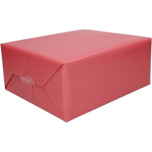 Cadeaupapier Donker Rood - 500 X 50 cm - Kadopapier / Inpakpapier
