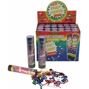 Voordelige party popper 1 stuks 20 cm