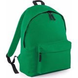 Hippe rugtas met voorvak groen - Rugzak voor onderweg - Backpack - Schooltas