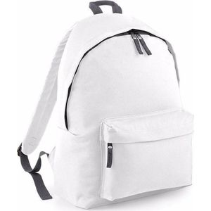 Schooltas wit/grijs 18 liter - Rugzak