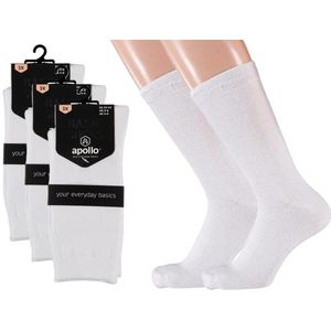 Apollo - Sportsokken - Wit - 80% Katoen - 9x Paar