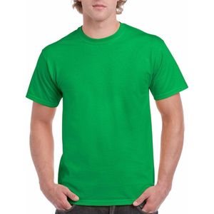 Felgroen katoenen shirt voor volwassenen