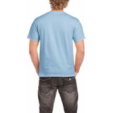 Gildan - Basic - T-shirt - Lichtblauw - Katoen - Korte Mouwen - 200gr Kwaliteit