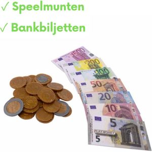 Speelgeld munten en biljetten - Nepgeld - 90 delig