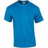 Saffierblauw of turquoise katoenen shirt voor volwassenen - voordelige kwaliteits t-shirts M ( )