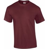 Gildan - Basic T-shirt - Bordeaux Rood - 100% Katoen