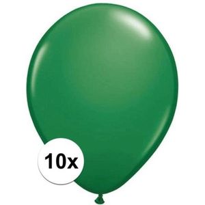 Qualatex groene ballonnen 10 stuks - Ballonnen