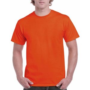 Gildan - Basic T-shirt - Oranje - 100% Katoen