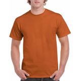Gildan - Basic T-shirt - Oranje - 100% Katoen