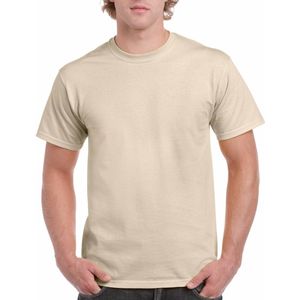 T-shirts - Zand - Basic Shirts - Katoen - Korte Mouwen - 200gr Kwaliteit