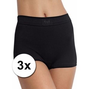 Sloggi Double Comfort Dames Short - (3-pack) - Zwart - Maat 42