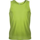 ProAct - Heren Singlet - Lime Groen - 100% Polyester - Sneldrogend