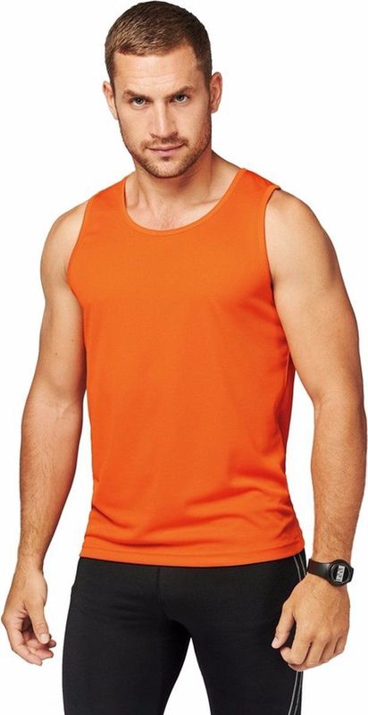 ProAct - Sportief Heren Singlet - Oranje - 100% Polyester