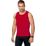Sport - Singlet - Rood - Mouwloos - Herenkleding