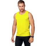 ProAct - Heren Singlet - Fluor Geel - 100% Polyester