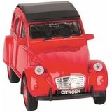 Modelauto Citroen 2CV - rood - dicht - schaal 1:36 - schaalmodel auto - speelgoed