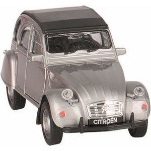 Speelgoed Citroen 2CV Zilver Dicht 1:36