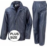 Result All Weather en seizoenen regenpak - navy - volwassenen - elastische afsluitingen S