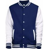College Jacket/Vest Navyblauw/Wit Voor Heren