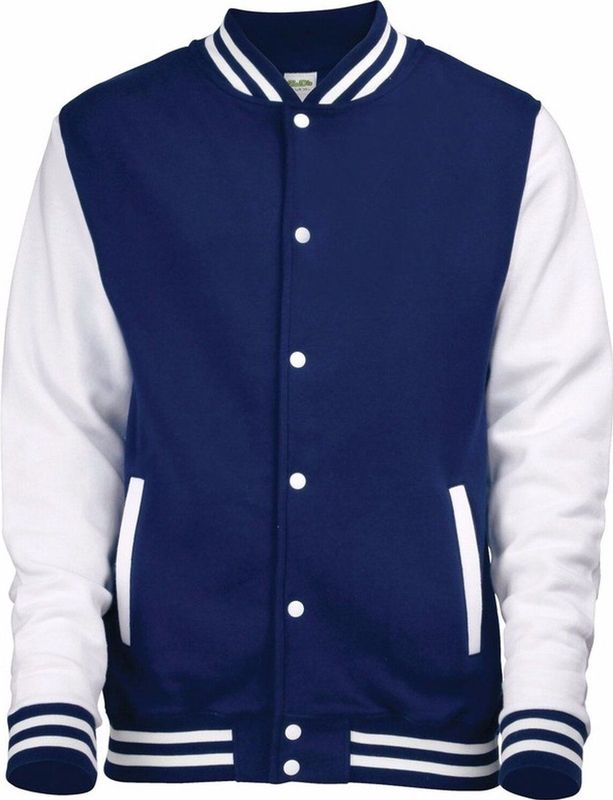 College Jacket/Vest Navyblauw/Wit Voor Heren