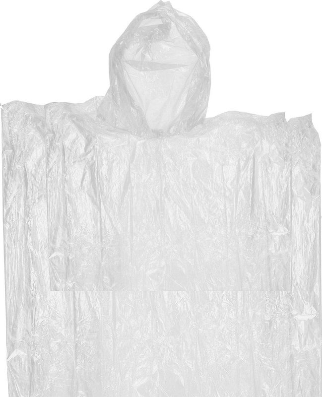 Wegwerp Regenponcho - Transparant - Voor Kinderen - 63 x 70 cm - Polyester
