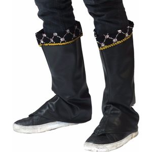 Piraten verkleed laars/schoen hoezen - zwart - volwassenen - Carnaval - Piraat