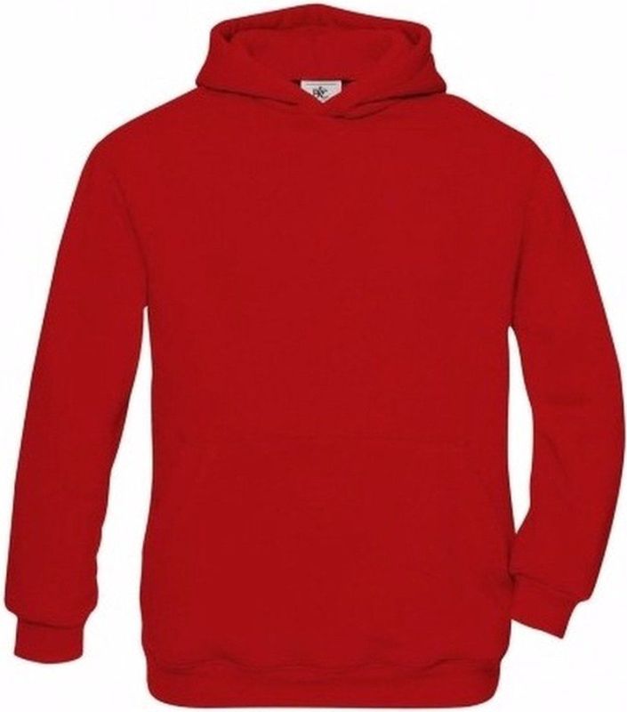 B&C - Capuchonsweater - Rood - Katoen/Polyester