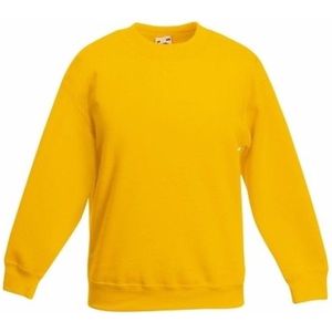 Gele katoenmix sweater voor jongens 98/104