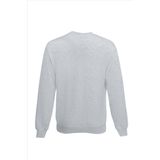 Lichtgrijze katoenmix sweater voor jongens