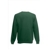 Donkergroene katoenmix sweater voor jongens