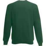 Donkergroene katoenmix sweater voor jongens