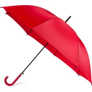 Automatische paraplu - rood - dia 107 cm - 82 cm lang - regen - polyester/metaal