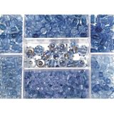 Rayher - Glaskralen - Lichtblauw - 115 Gram - Opbergdoos 7-Vaks