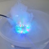 Mistmaker rook machine met 12 lampjes 4,5 x 3 cm - Werkt met water - Halloween feestdecoratie